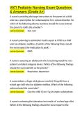 VATI Pediatric Nursing Exam Questions & Answers &lpar;Grade A&plus;&rpar;&period;docx&NewLine;&NewLine;