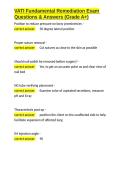 VATI Fundamental Remediation Exam Questions & Answers &lpar;Grade A&plus;&rpar;&period;docx&NewLine;&NewLine;