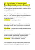 ATI Mental health Assessment vaTi Exam Questions & Answers &lpar;Grade A&plus;&rpar;&period;docx&NewLine;&NewLine;