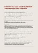  PATH 1000 Final Exam&colon; Units 8&ndash;12 &ndash; Comprehensive Practice Examination &lpar;2026&sol;2027&rpar; Study Guide and Practice Questions