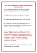 IAHSS BASIC TRAINING FOR HEALTHCARE SECURITY OFFICERS &NewLine;EXAM &vert;&vert;JUST OUT&excl;&excl;&excl;