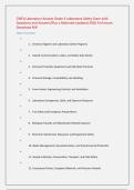 CWEA Laboratory Analyst Grade 3 Laboratory Safety Exam with &NewLine;Questions and Answers&sol;Plus a Rationale Updated 2026 A&plus;&sol;Instant &NewLine;Download PDF 