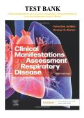 Test Bank for Clinical Manifestations and Assessment of Respiratory Disease Ninth Edition by Terry Des Jardins and George G&period; Burton