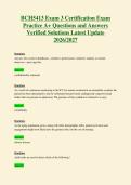 BCH5413 Exam 3 Certification Exam&NewLine;Practice A&plus; Questions and Answers&NewLine;Verified Solutions Latest Update&NewLine;2026&sol;2027