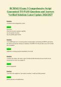 BCH5413 Exam 3 Comprehensive Script&NewLine;Guaranteed TO PASS Questions and Answers&NewLine;Verified Solutions Latest Update 2026&sol;2027