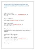 NURS 5433 FINAL EXAM REVIEW &vert; QUESTIONS AND &NewLine;ANSWERS &vert; VERIFIED ANSWERS GRADED A&plus; &vert; LATEST &NewLine;EXAM