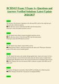 BCH5413 Exam 3 Exam A&plus; Questions and&NewLine;Answers Verified Solutions Latest Update&NewLine;2026&sol;2027
