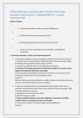 CWEA Laboratory Analyst Grade 3 Practice Exam with &NewLine;Questions and Answers &vert; Updated 2026 A&plus; &vert; Instant &NewLine;Download PDF 