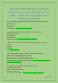 APEA POST PREDICTOR EXAM 2026 UPDATE &NewLine;ACTUAL TEST 300&plus; 2Q&A QUESTIONS AND 100&percnt; &NewLine;VERIFIED ANSWERS A&plus; GRADE Q&A INSTANT &NewLine;DOWNLOAD PDF UPDATE