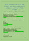 EVOLVE ELSEVIER HESI MED-SURG EXAM &NewLine;QUESTION BANK 2026 ACTUAL EXAM WITH &NewLine;QUESTIONS AND CORRECT DETAILED &NewLine;ANSWERS 