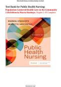 Test Bank for Public Health Nursing&colon; Population-Centered Health Care in the Community&comma; 11th Edition by Marcia Stanhope&comma; All Chapter 1-41 &vert;  Newest 2026