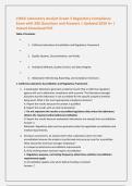 CWEA Laboratory Analyst Grade 3 Regulatory Compliance &NewLine;Exam with 200 Questions and Answers &vert; Updated 2026 A&plus; &vert; &NewLine;Instant Download PDF