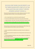 NUR 283 COMP EXAMS &lpar;GALEN&rpar; NEWEST 2026 &NewLine;TEST BANK REVIEWS WITH COMPLETE ACTUAL &NewLine;EXAM QUESTIONS AND CORRECT VERIFIED &NewLine;ANSWERS ALREADY GRADED A&plus; 