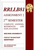 RRLLB81 ASSIGNMENT 2 SEMESTER 2 2026 - COMPLETE ANSWERS