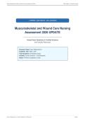 Musculoskeletal and Wound Care Nursing&NewLine;Assessment 2026 UPDATE