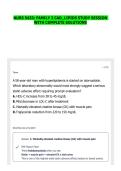 NURS 5433&colon; FAMILY 2 CAD&lowbar;LIPIDS STUDY SESSION WITH COMPLETE SOLUTIONS