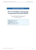 PSY 101 Foundations of Psychology&NewLine;Comprehensive Exam 2026 UPDATE