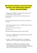 ACS Analytical Chemistry Actual Exam Study &NewLine;Questions with Verified Expert Graded A&plus; &NewLine;Answers &vert; Brand New Edition