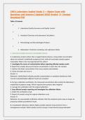 CWEA Laboratory Analyst Grade 3 &mdash; Master Exam with &NewLine;Questions and Answers &vert; Updated 2026 Graded  A&plus; &vert; Instant &NewLine;Download PDF 