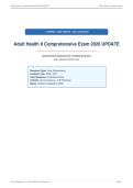 Adult Health II Comprehensive Exam 2026 UPDATE