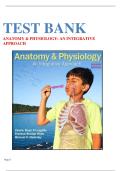 Test Bank for Anatomy & Physiology&colon; An Integrative Approach 2025 Release by Michael P&period; McKinley&comma; Valerie Dean O'Loughlin&comma; 9781265394844&comma; All Chapters LATEST