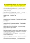 Red Cross WSI Certification Test with all Correct & 100&percnt; Verified Answers &vert;Latest Version &vert;Already Graded A&plus;