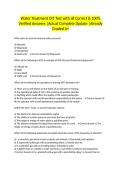Water Treatment OIT Test with all Correct & 100&percnt; Verified Answers &vert;Actual Complete Update &vert;Already Graded A&plus;