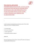 WGU D115 OA ADVANCED  PATHOPHYSIOLOGYEXAM 2026 &vert; ACTUAL EXAM  QUESTIONS WITH DETAILED ANSWERS WITH  RATIONALES AND A READINESS PRACTICE  EXAM TEST BANK WITH A STUDY GUIDE &vert;  LATEST UPDATED AND VERIFIED FOR  GUARANTEED PASS