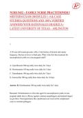 NURS 5432 &ndash; FAMILY NURSE PRACTITIONER I  MIDTERM EXAM &lpar;MODULES 1&ndash;4 & CASE  STUDIES&rpar; QUESTIONS AND 100&percnt; VERIFIED  ANSWERS WITH RATIONALES GRADED A&plus;  LATEST UNIVERSITY OF TEXAS &ndash; ARLINGTON