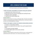 MTA Conductor Exam Practice Test &ndash; 120 Questions with Answers