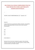 NIH STROKE SCALE &lpar;NIHSS&rpar; COMPREHENSIVE PRACTICE &NewLine;EXAM 300 MULTIPLE-CHOICE QUESTIONS WITH &NewLine;ANSWERS AND RATIONALES
