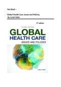 Test Bank - Global Health Care&colon; Issues and Policies&comma; 4th Edition &lpar;Holtz&comma; 2021&rpar;&comma; Chapter 1-24 Fully Covered