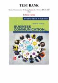 Test Bank for Business Communication&colon; Developing Leaders for a Networked World 2026 Release by Peter Cardon&comma; Chapter 1-17 &vert; All Chapters
