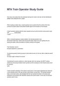 MTA Conductor Exam Latest &lpar;2026&sol;2027&rpar; Verified Answers by Experts&lpar;All Bundled Here&excl;&excl;&excl;&rpar;