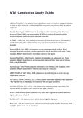 MTA Conductor Study Guide Latest &lpar;2026&sol;2027&rpar; Verified Answers by Experts&NewLine;