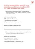 ENPC Test Questions 6th Edition Actual 2026 Newest  Updated Questions and Correct Answers &lpar;Latest 2026 &sol;  2027 Update&rpar; &lpar;Verified Answers by Expert&rpar;