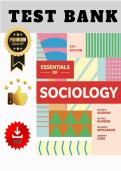 Test Bank for Essentials of Sociology&comma; Ninth Edition by Giddens&comma; Duneier &vert; All chapters