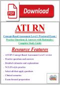ATI RN Concept-Based Assessment Level 1 Proctored Exam &vert; Practice Questions & Answers with Rationales &vert; Complete Study Guide