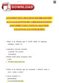 ATLS 10th Edition Post Test &ndash; Verified Answers&comma; 100&percnt; Guarantee Pass &lpar;2026&sol;2027&rpar;  