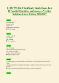 BCOT WEEK 2 Test Study Guide Exam Test&NewLine;90 Detailed Questions and Answers Verified&NewLine;Solutions Latest Update 2026&sol;2027