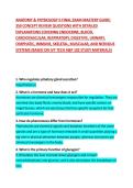 ANATOMY & PHYSIOLOGY II FINAL EXAM MASTERY GUIDE&colon; 350 CONCEPT REVIEW QUESTIONS WITH DETAILED EXPLANATIONS COVERING ENDOCRINE&comma; BLOOD&comma; CARDIOVASCULAR&comma; RESPIRATORY&comma; DIGESTIVE&comma; URINARY&comma; LYMPHATIC&comma; IMMUNE&comma; SKELETAL&comma; MUSCULAR&comma; AND NERVOUS SYSTEMS &lpar;BASED ON IVY 