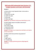 2026 Evolve HESI Fundamentals Exam &lpar;Versions 1-3&rpar; &vert; Complete Questions and Answers with Rationales