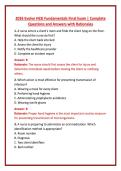 2026 Evolve HESI Fundamentals Final Exam &vert; Complete Questions and Answers with Rationales