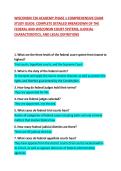 WISCONSIN 720 ACADEMY PHASE 1 COMPREHENSIVE EXAM STUDY GUIDE&colon; COMPLETE DETAILED BREAKDOWN OF THE FEDERAL AND WISCONSIN COURT SYSTEMS&comma; JUDICIAL CHARACTERISTICS&comma; AND LEGAL DEFINITIONS