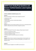QMHP Exam Study&sol;Prep Questions and &NewLine;Answers Verified Solutions Latest Update &NewLine;Question
