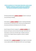 TEXES SCIENCE OF TEACHING READING &lpar;293&rpar; EXAM &NewLine;NEWEST 2026&sol;2027 QUESTIONS and CORRECT &NewLine;DETAILED ANSWERS ALREADY GRADED A&plus; 