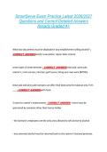 SmartServe Exam Practice Latest 2026&sol;2027 &NewLine;Questions and Correct Detailed Answers &NewLine;Already Graded A&plus; 