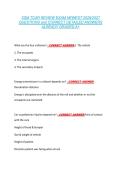 SSM TCAR REVIEW EXAM NEWEST 2026&sol;2027 &NewLine;QUESTIONS and CORRECT DETAILED ANSWERS &NewLine;ALREADY GRADED A&plus; 