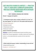 CSET MULTIPLE SUBJECTS SUBTEST 1 & 2 &ndash; PRACTICE TEST V1 & V2 &vert; Complete Package Bundle
