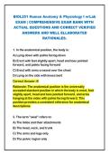 2026-2027 BIOL251 Human Anatomy & Physiology I w&sol;Lab&NewLine;EXAM &vert; COMPREHENSIVE EXAM BANK WITH&NewLine;ACTUAL QUESTIONS AND CORRECT VERIFIED&NewLine;ANSWERS AND WELL ELLABORATED&NewLine;RATIONALES&period;&NewLine;